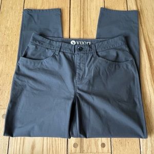 Mens Vuori tapered tech pants size 30x30
